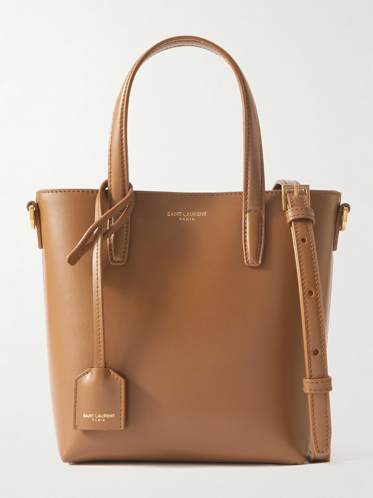 SAINT LAURENT Mini Toy Shopping Tote Bag In Brown Product Image