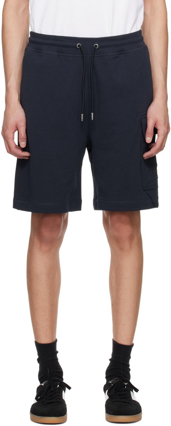 Navy Pocket Shorts In 404-dark Blue Product Image