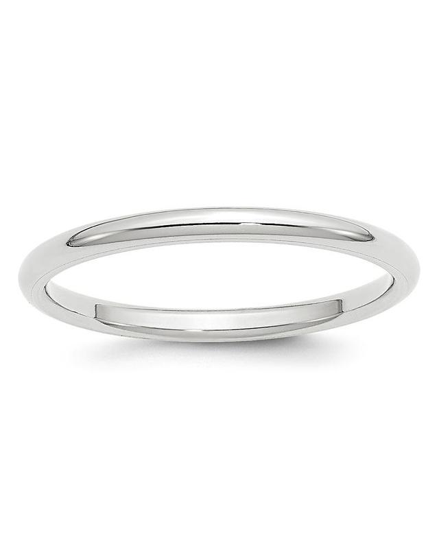 Bloomingdales Mens 2mm Comfort Fit Band Ring in 14K White Gold - 100% Exclusive Product Image