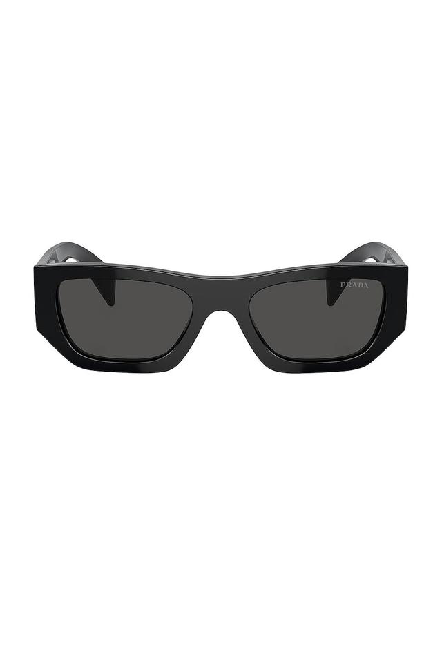 Prada Rectangle Sunglasses Black.. Product Image