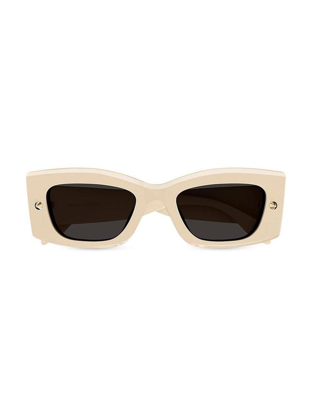 Womens 51MM Spike Studs Rectangular Sunglasses Product Image