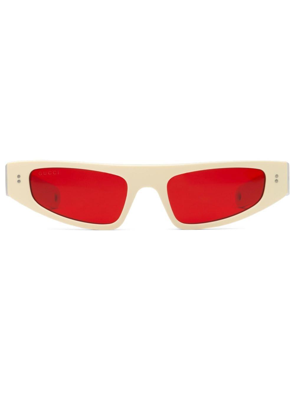 Logo-print Cat-eye Frame Sunglasses In White product image