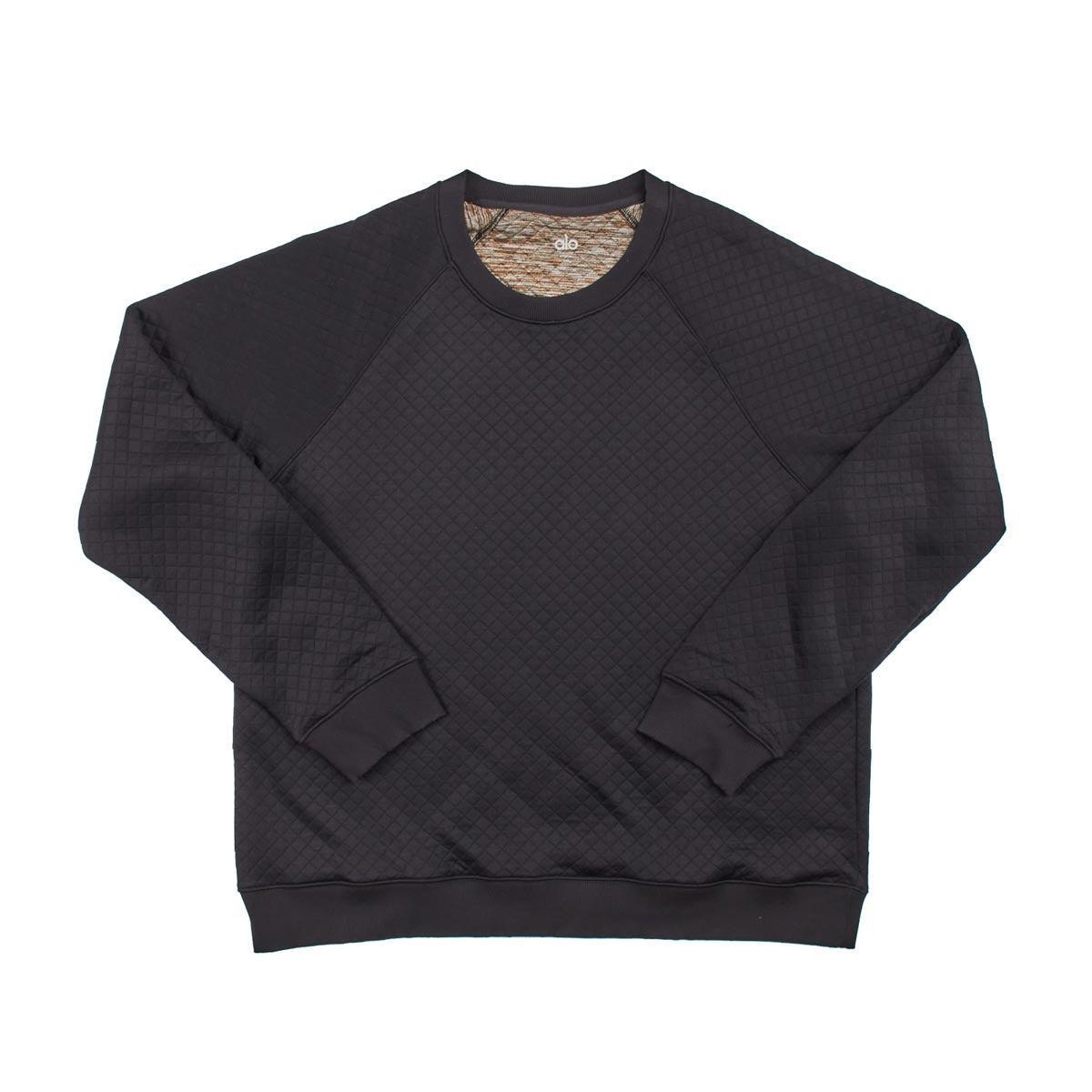 Alo Yoga Men's Yama Quilted Sweatshirt Black 2XL Male Product Image