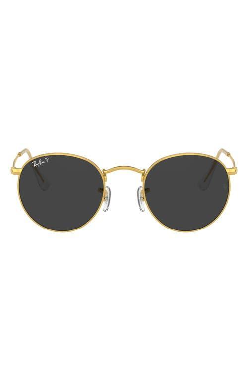 RAY BAN Round-frame Sunglasses In Gold Product Image