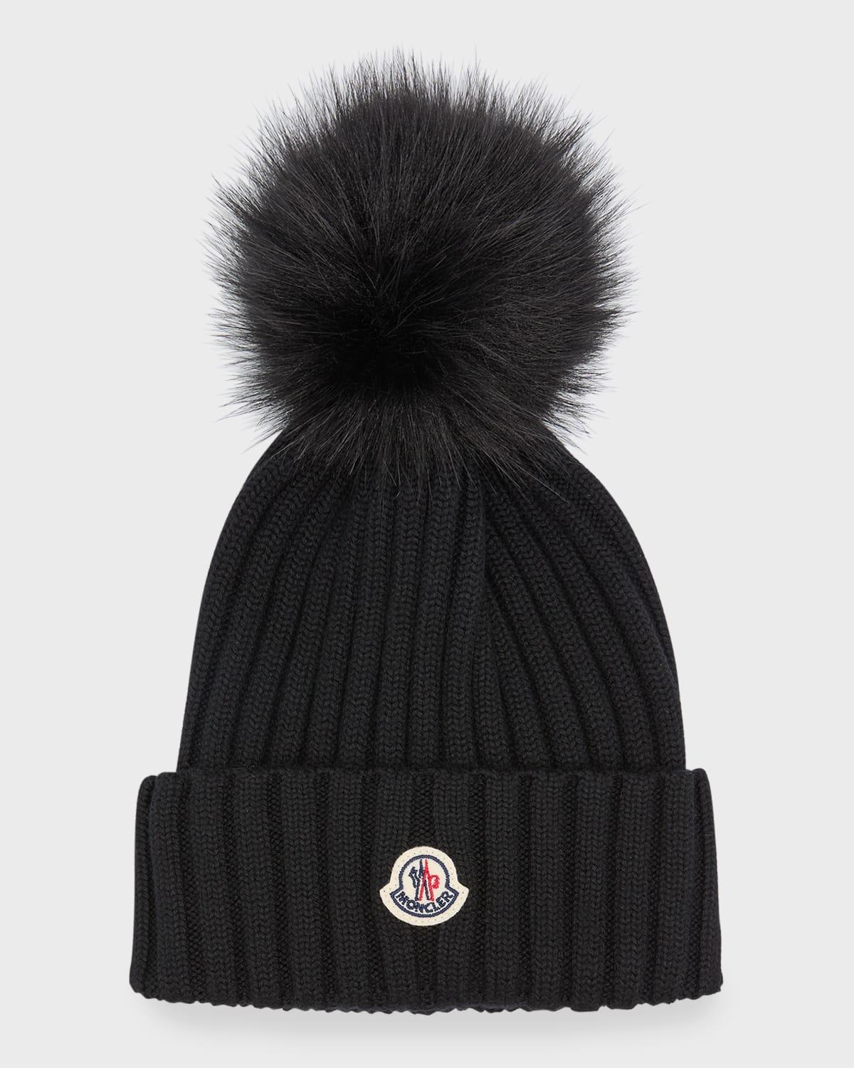 Moncler Wool Ribbed Pom-Pom Hat Product Image