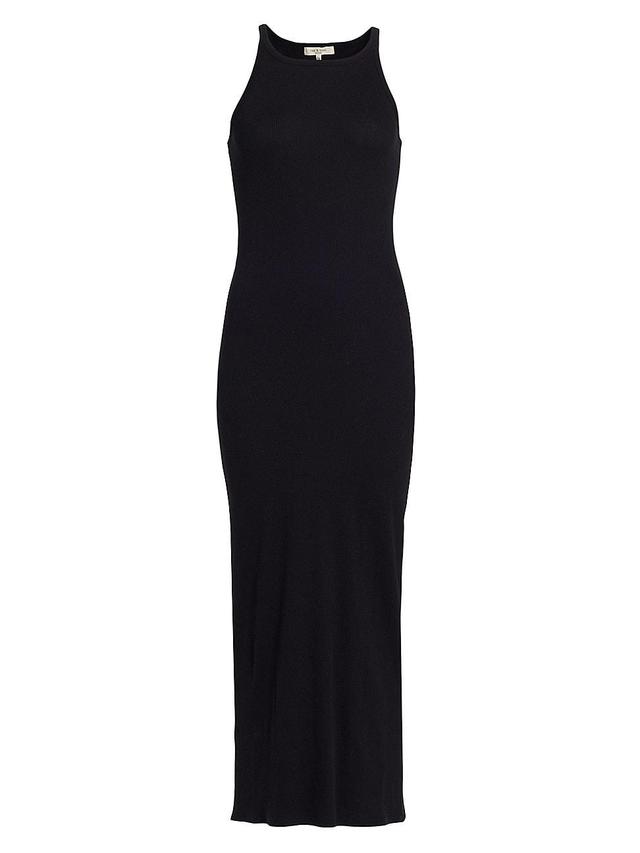 Womens The Essential Rib-Knit String Tank Maxi Dress Product Image