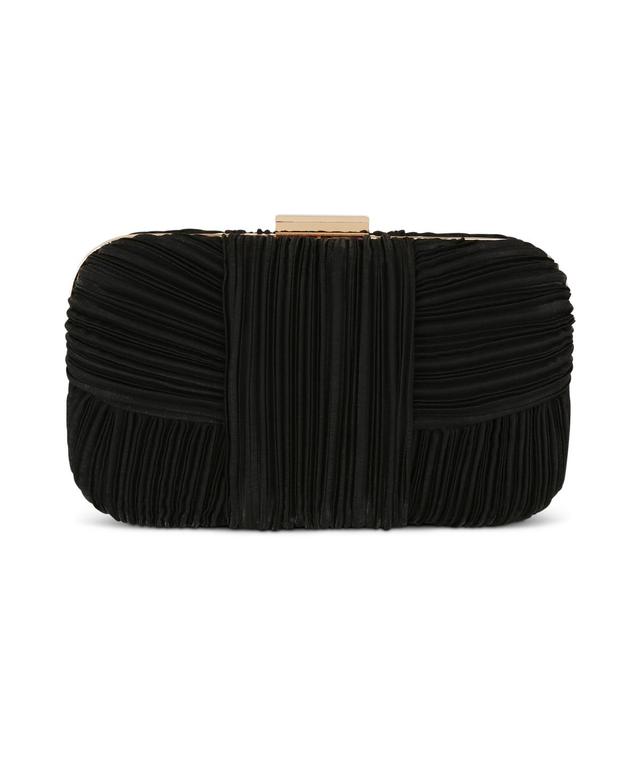 Jewel Badgley Mischka Womans Cleo Mini Pleated Sash Minaudiere Product Image