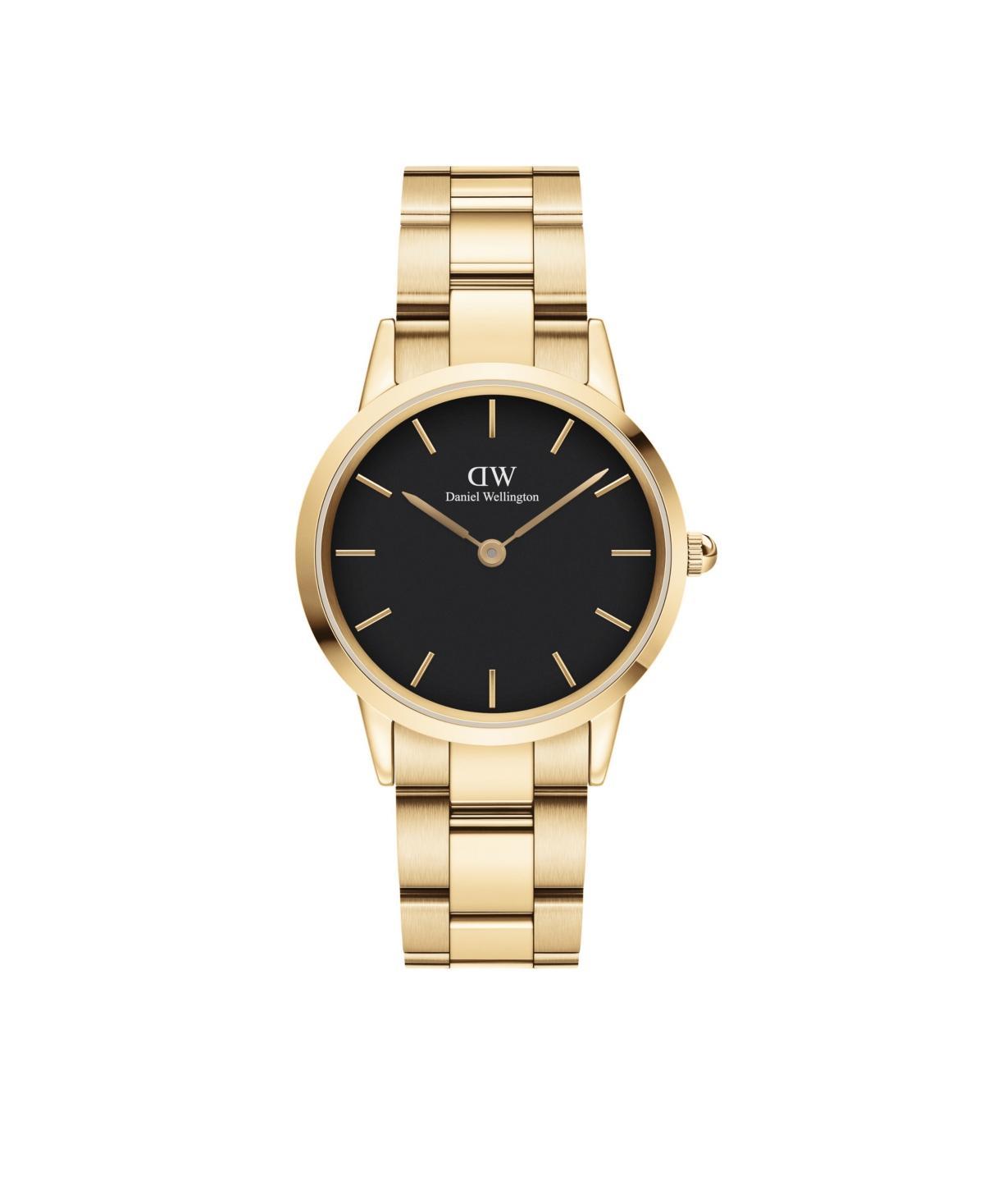 Daniel Wellington Womens Iconic Link Gold-Tone Stainless Steel Watch 32mm - Gold-Tone Product Image