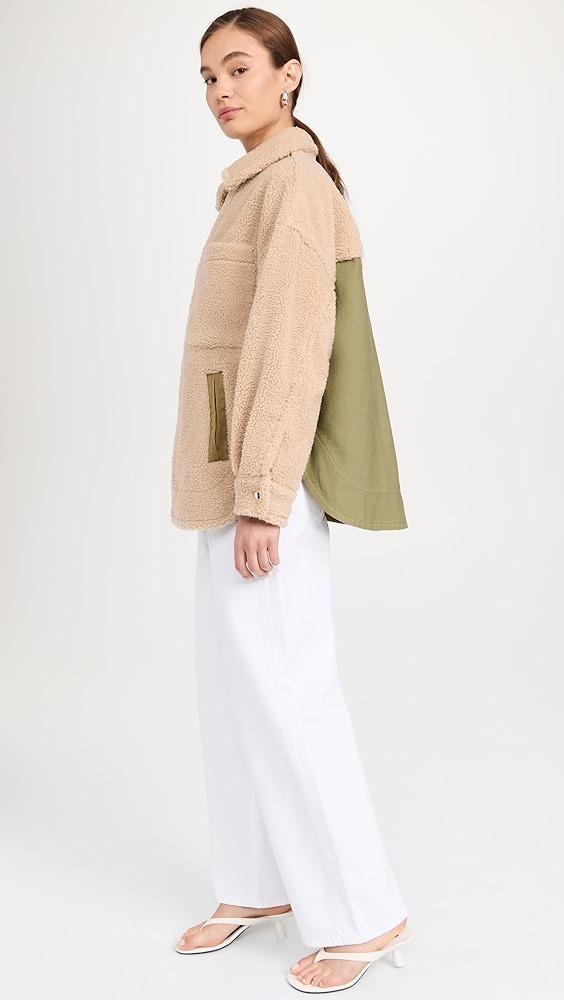 Marissa Webb Amari Sherpa Twill Jacket | Shopbop Product Image