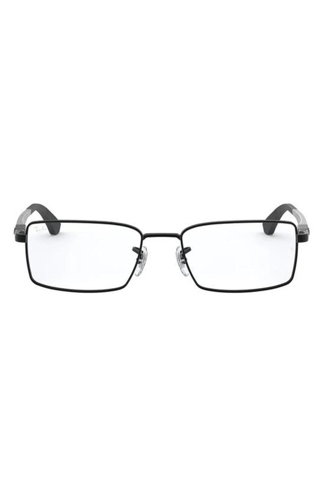 RAY BAN 54mm Optical Glasses In Matte Black Product Image