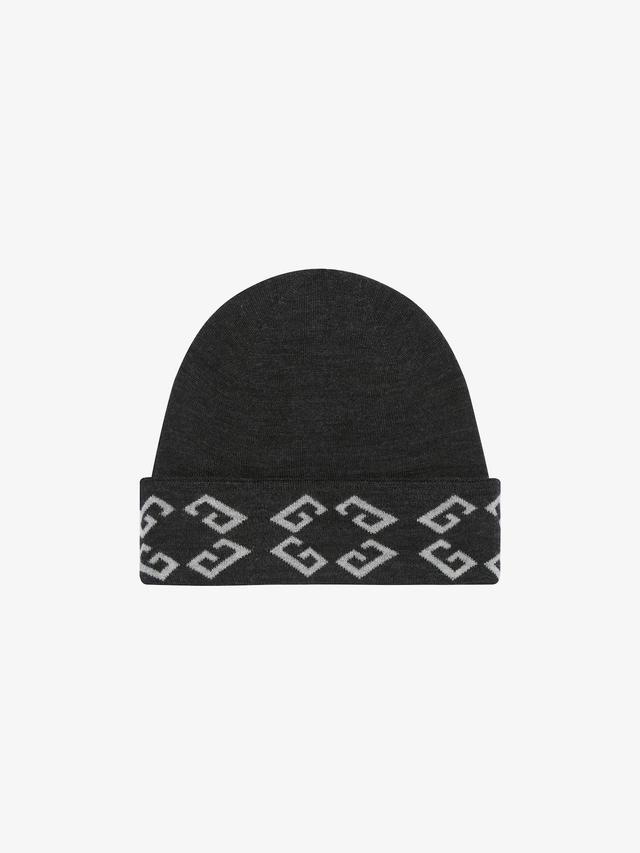 GIVENCHY monogram 72 double sided beanie in wool Product Image