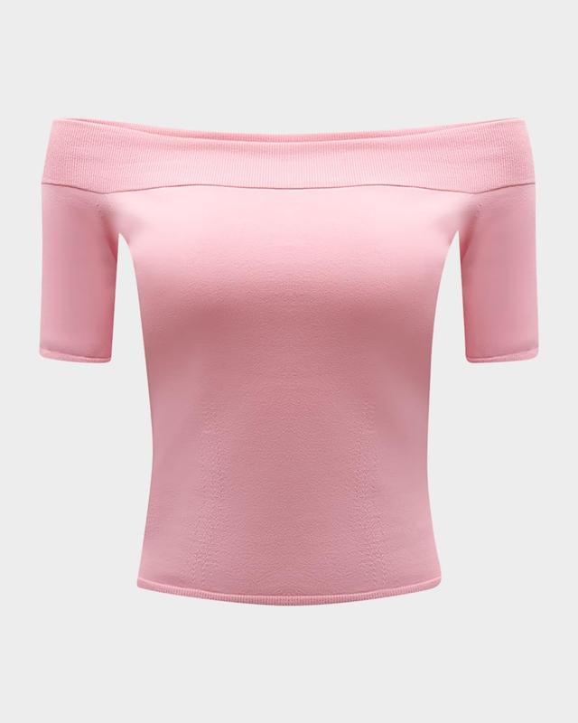 Knit Off-the-Shoulder Top Product Image