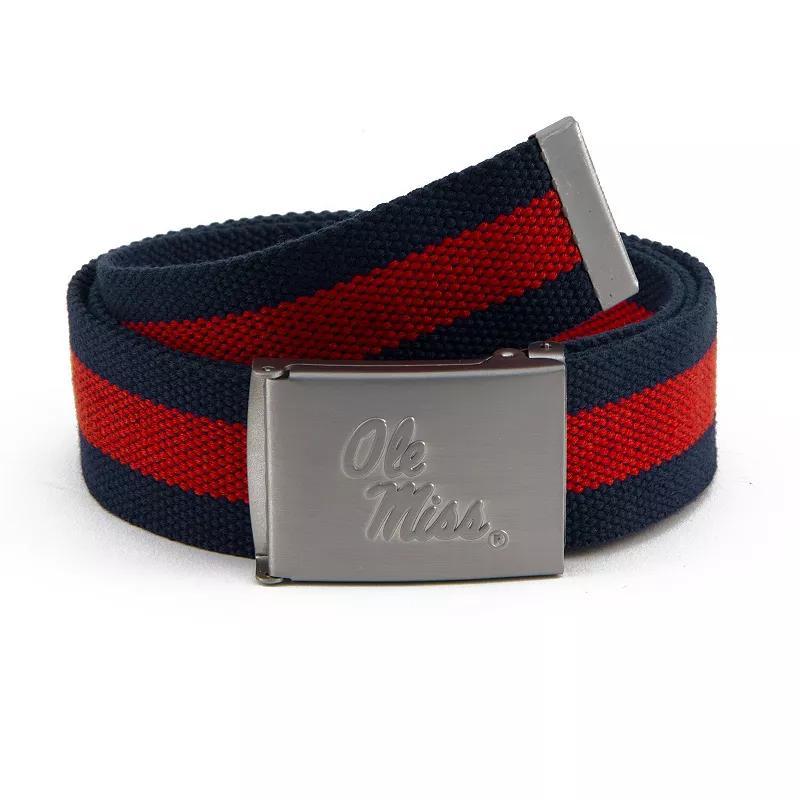 Mens Ole Miss Rebels Fabric Belt Product Image