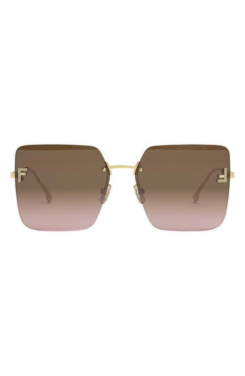 The Fendi First 59mm Geometric Sunglasses Product Image
