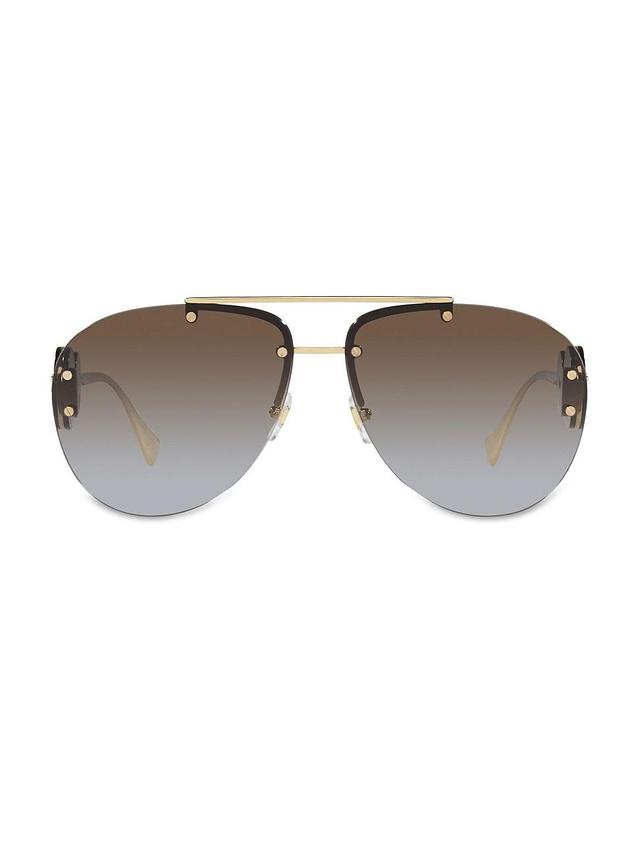 Versace Womens VE2250 63mm Aviator Sunglasses Product Image