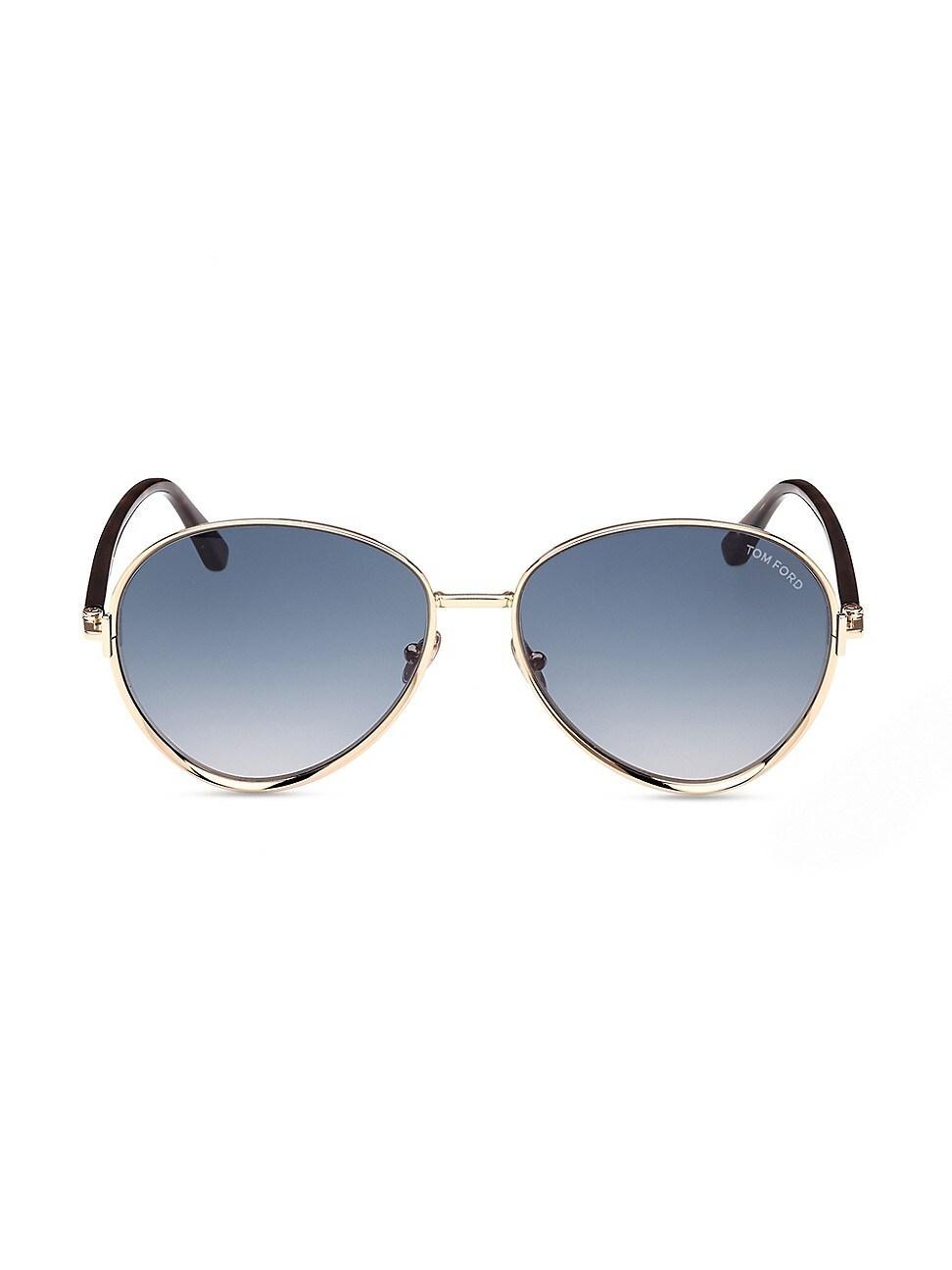 TOM FORD Rio 59mm Pilot Sunglasses Product Image