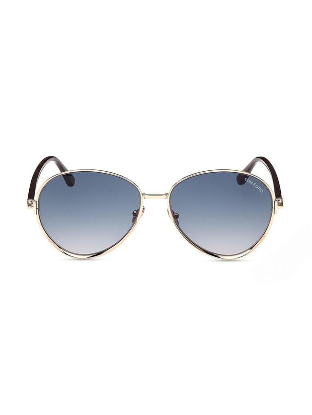 TOM FORD Rio 59mm Pilot Sunglasses Product Image