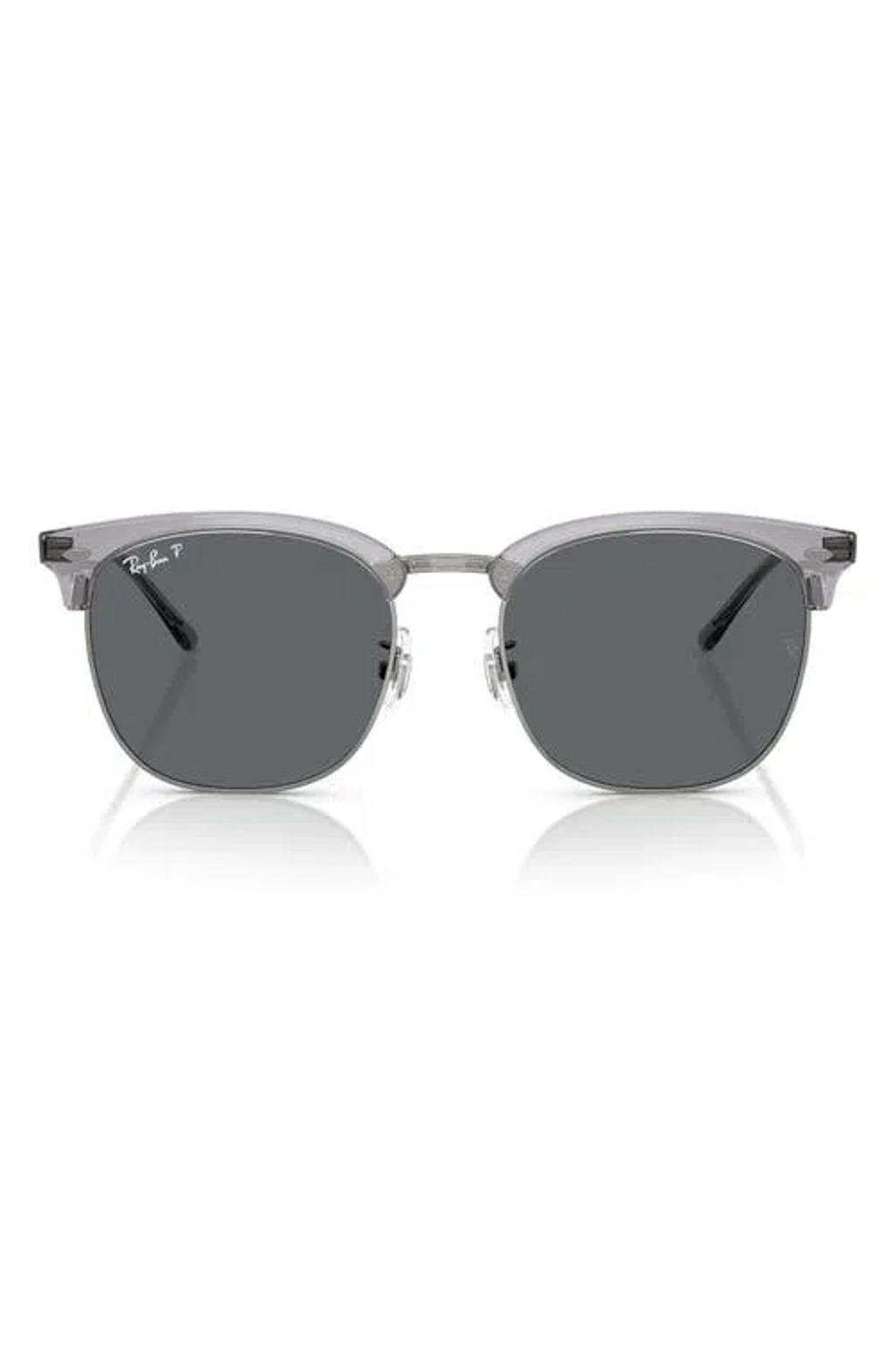 RAY BAN Ray-ban 47mm Polarized Square Sunglasses In Gunmetal Product Image