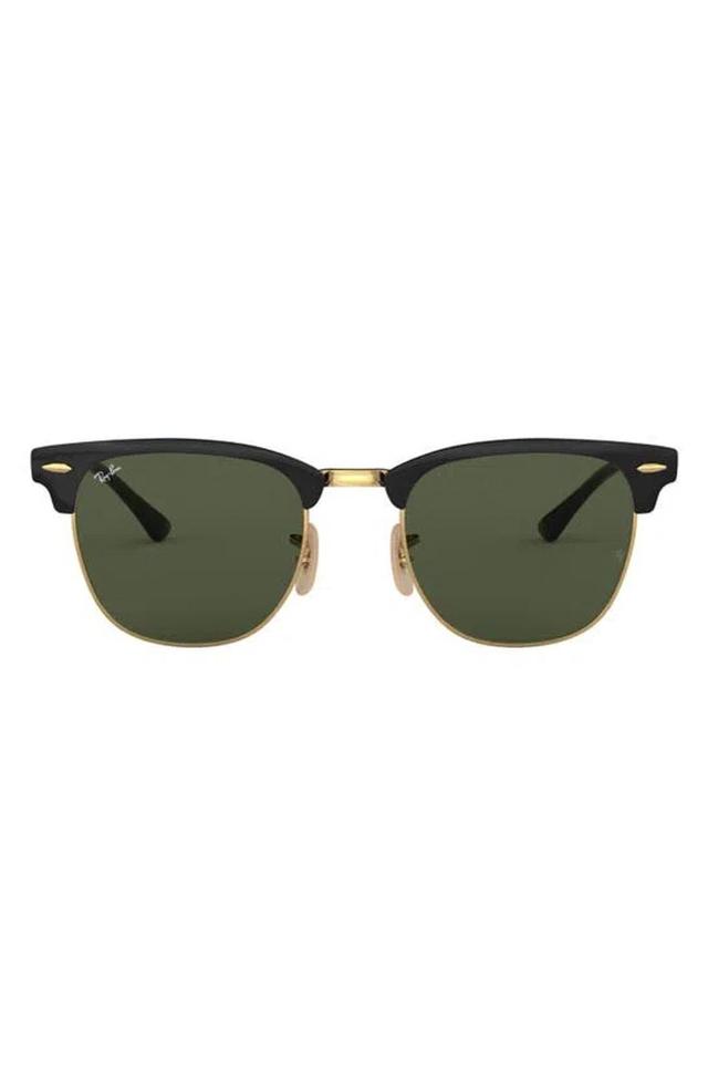 RAY BAN Clubmaster 51mm Sunglasses In Black Gold Product Image