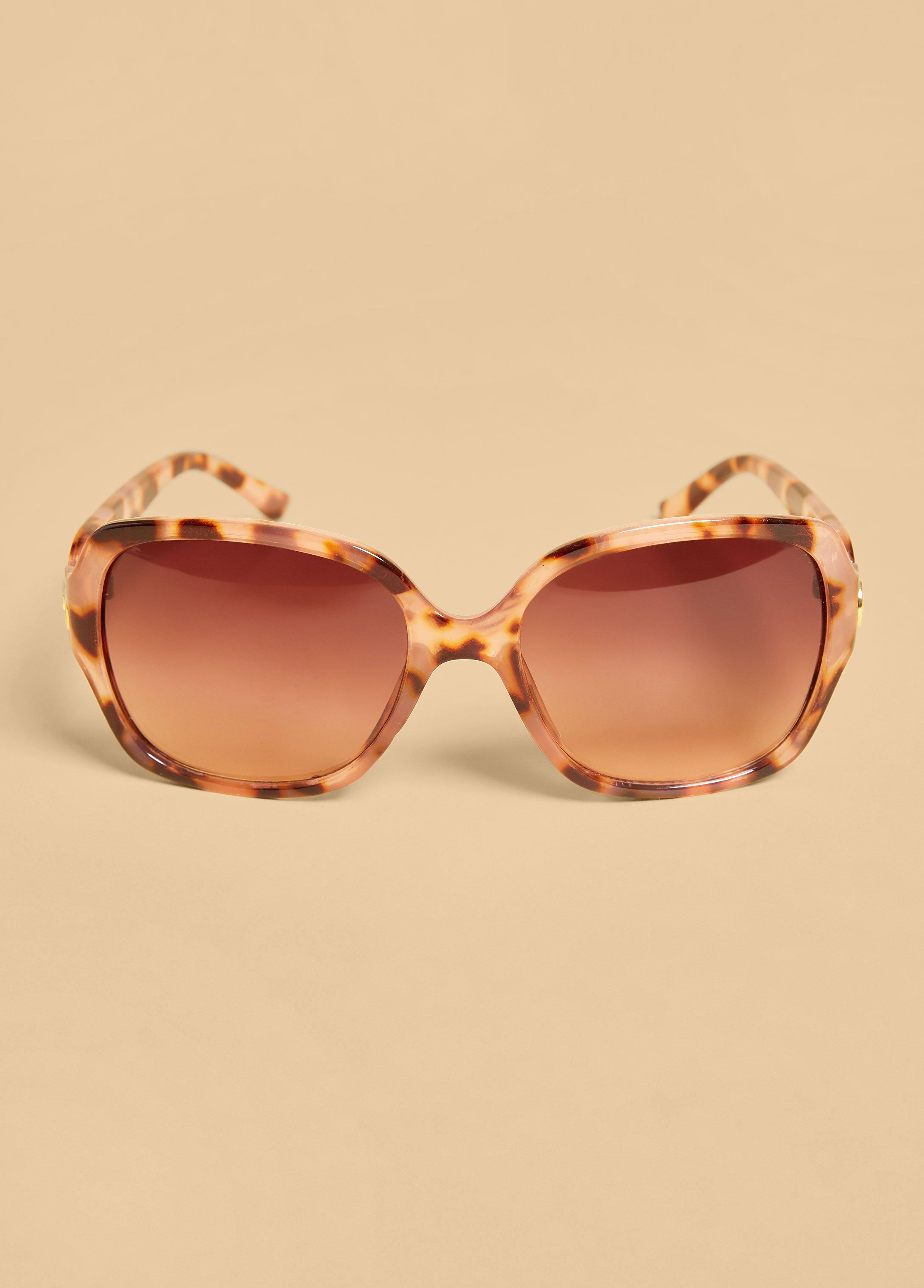 Tortoiseshell Round Sunglasses Product Image