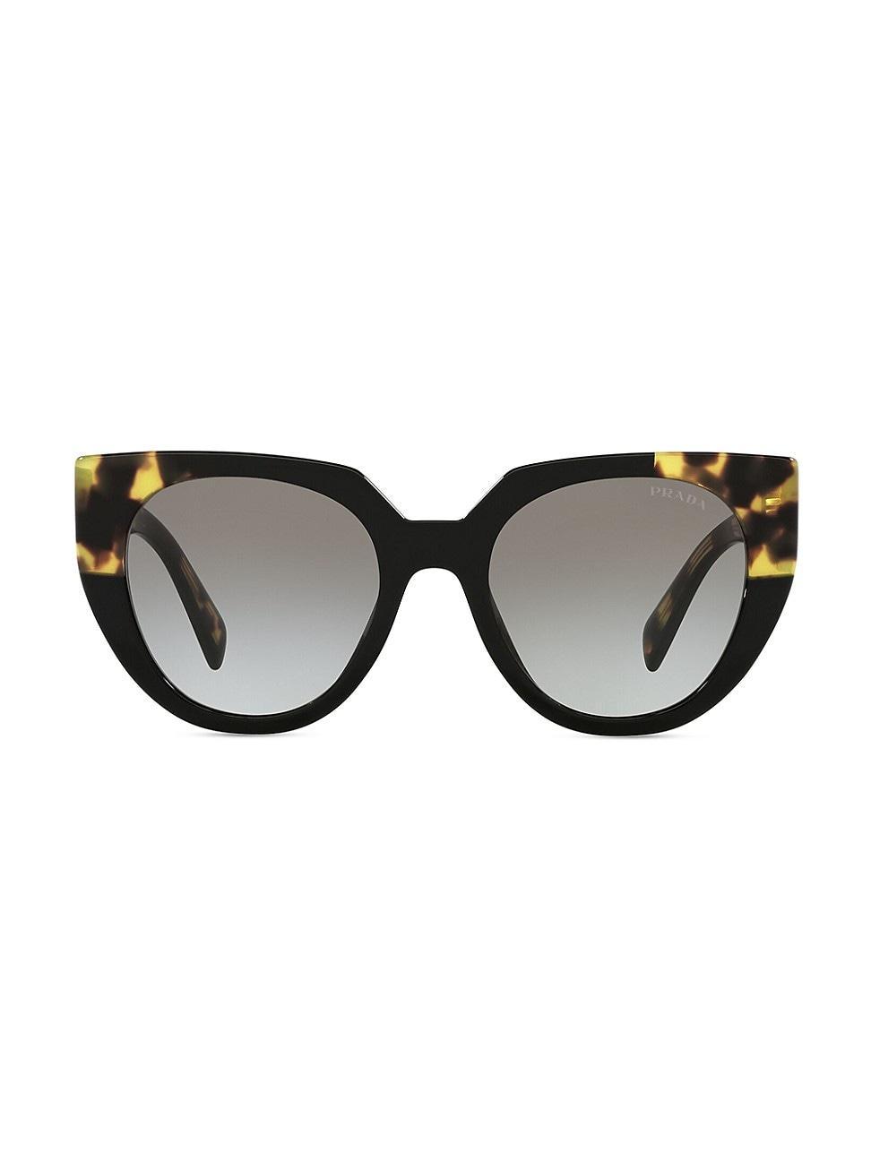 Prada Womens 14wsf 53mm Solid Cat Eye Sunglasses Product Image