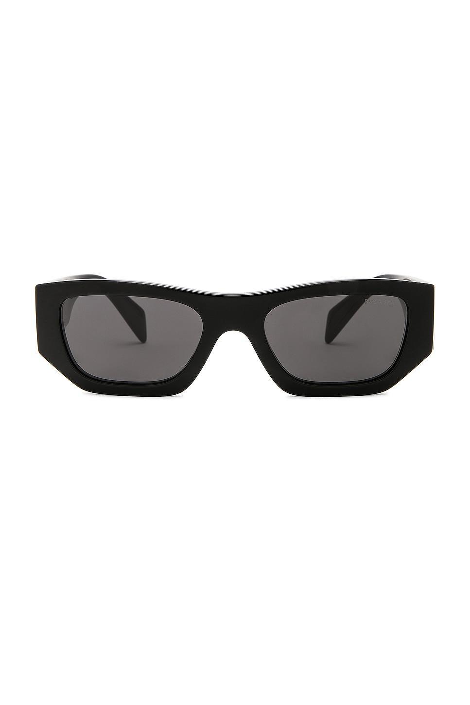 Prada Rectangle Sunglasses Black.. Product Image