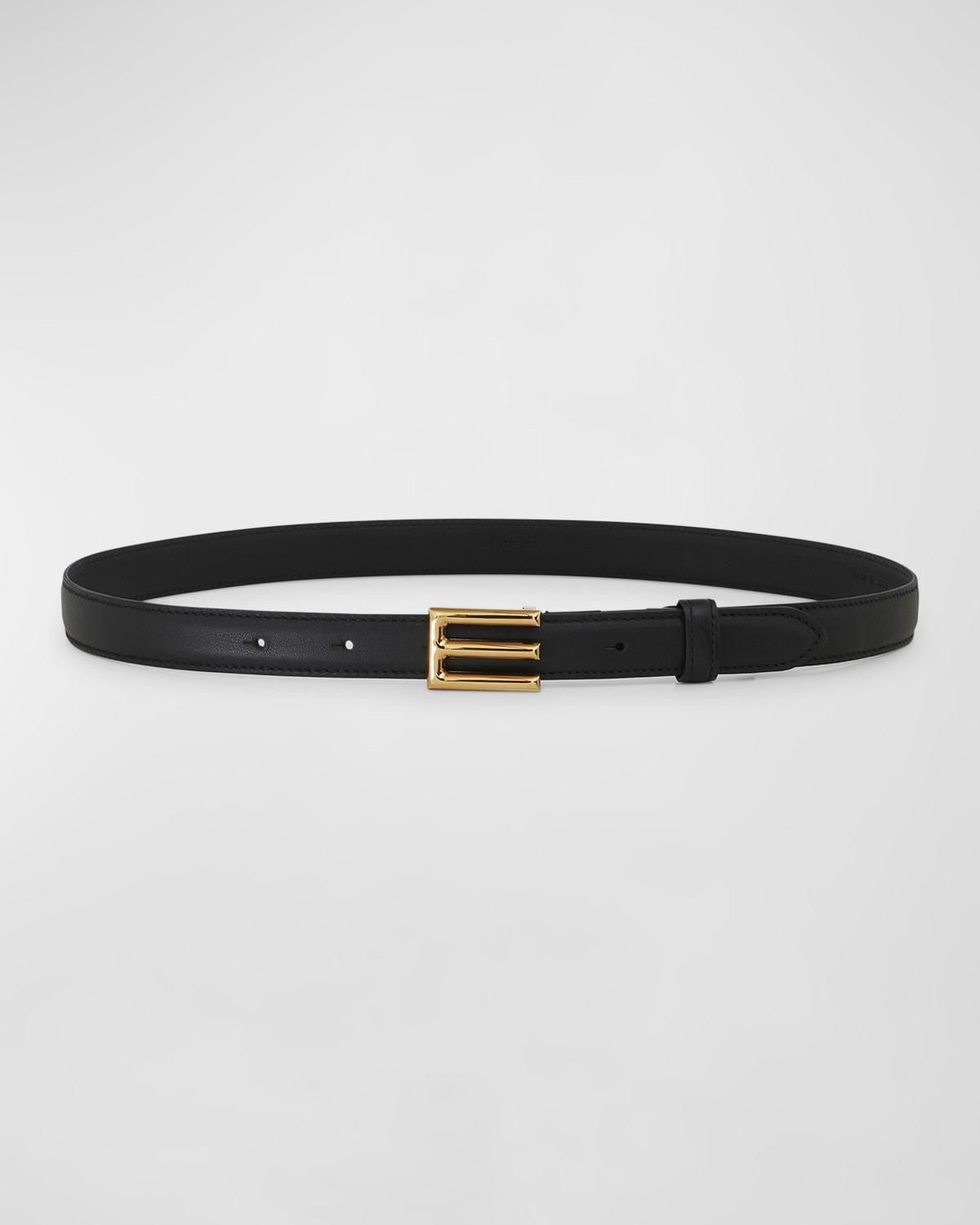 Logo Buckle Leather Belt Product Image