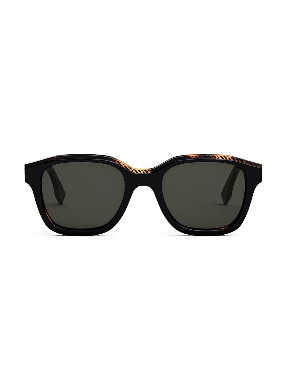 Mens Square 51MM Acetate Sunglasses Product Image