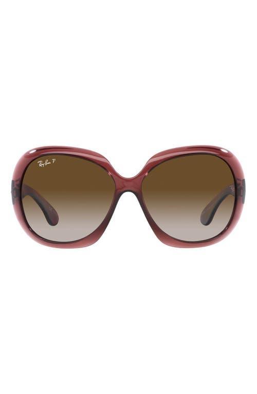 Ray-Ban Transparent 60mm Polarized Butterfly Sunglasses Product Image