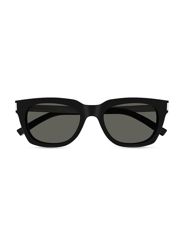 Mens Combi Corner Angle Bold 53MM Rectangular Acetate Sunglasses Product Image