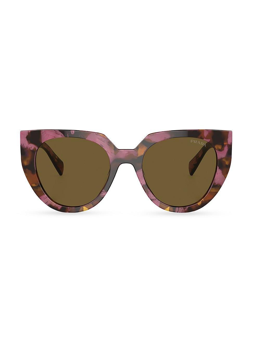 Prada Womens 14wsf 53mm Solid Cat Eye Sunglasses Product Image