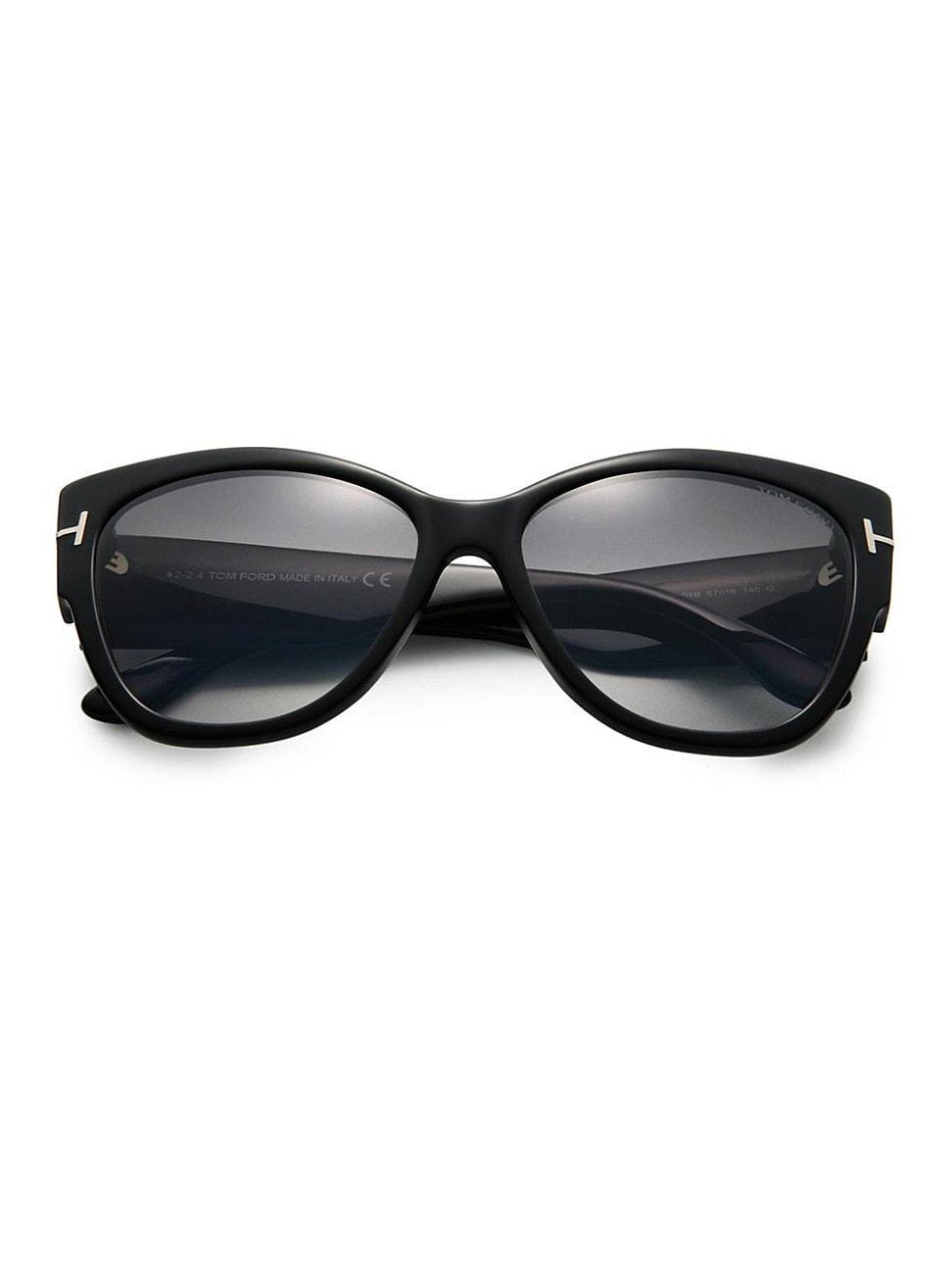 Anoushka Butterfly Sunglasses, Black Product Image