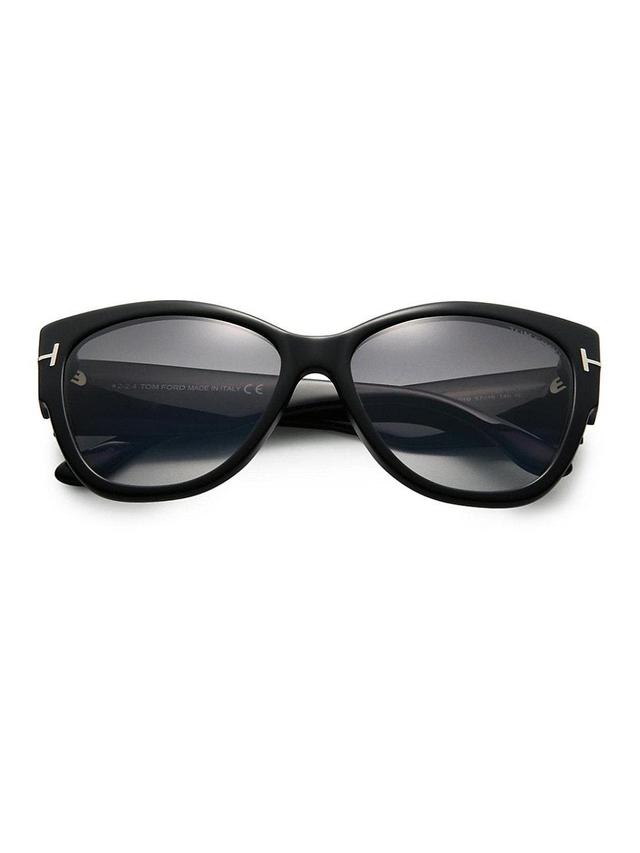 Anoushka Butterfly Sunglasses, Black Product Image