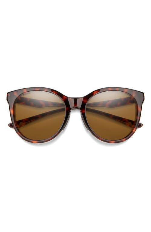 Smith Bayside 55mm Polarized Mirrored Round Sunglasses Product Image