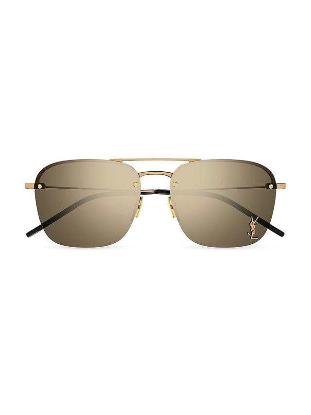 Saint Laurent 59mm Tinted Aviator Sunglasses Product Image