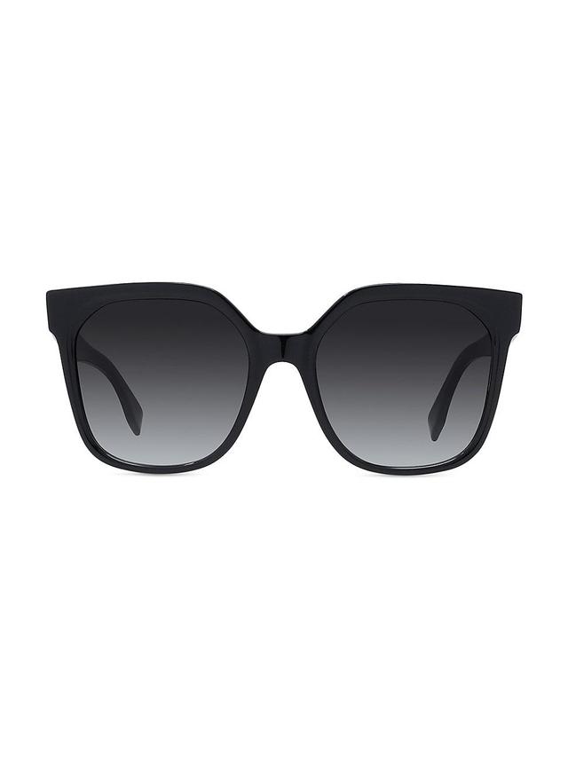 Fendi Lettering 55mm Gradient Geometric Sunglasses Product Image