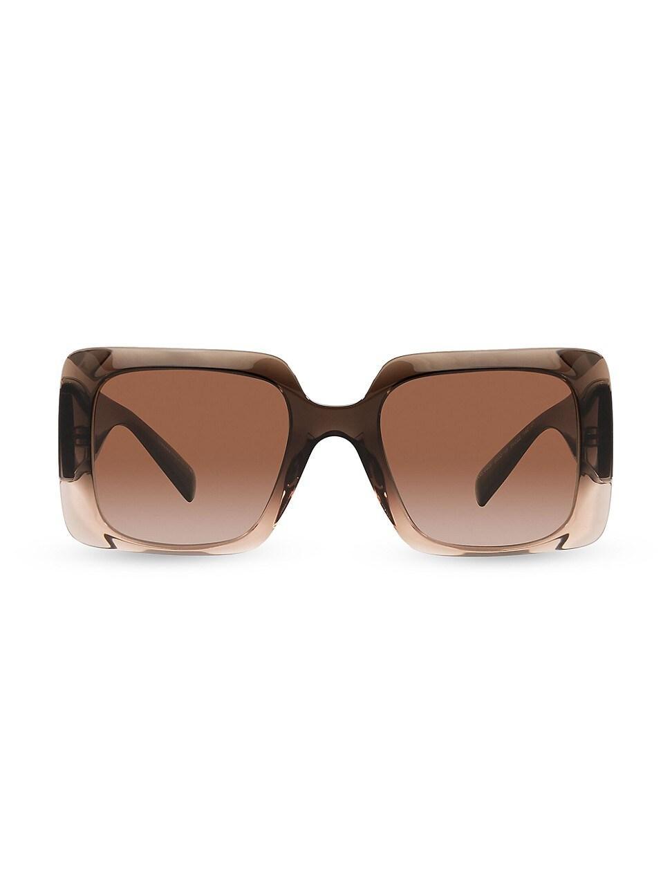 Womens 54MM Rectangular Sunglasses Product Image