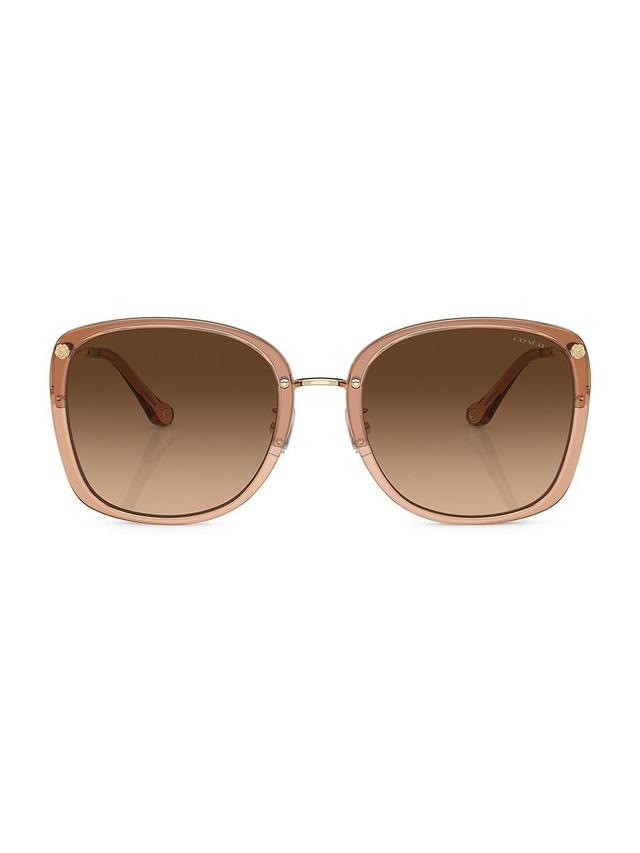 Womens 58MM Square Sunglasses Product Image