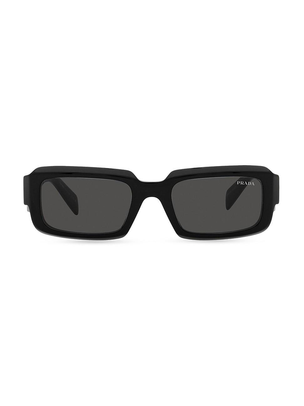 Mens 54MM Acetate Rectangular Sunglasses Product Image