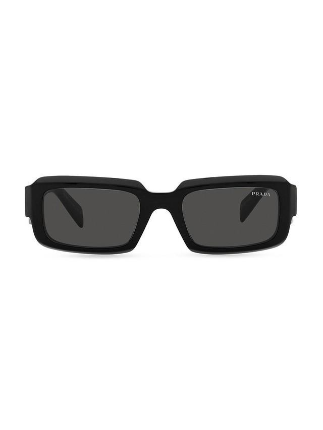 Mens 54MM Acetate Rectangular Sunglasses Product Image