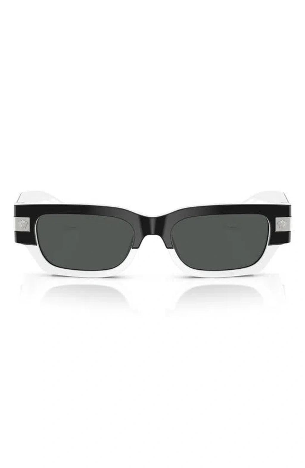 VERSACE 53mm Rectangular Sunglasses In Multi Product Image