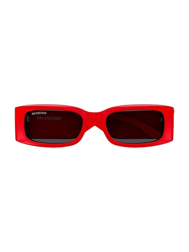 Mens Balenciaga Max 56MM Rectangular Sunglasses Product Image