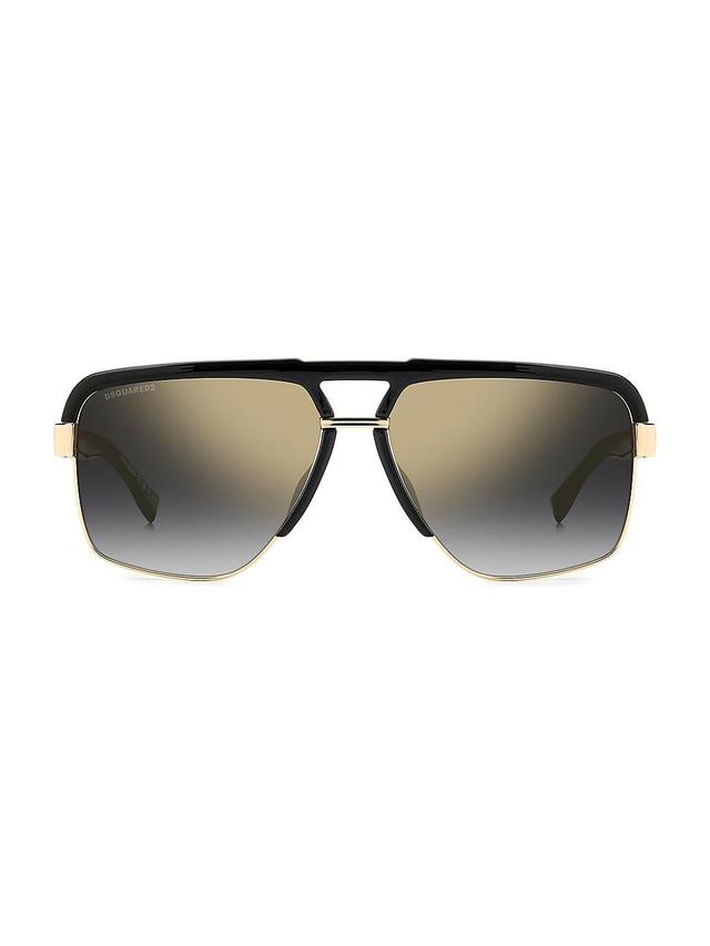 Mens 61MM Metal Sunglasses Product Image