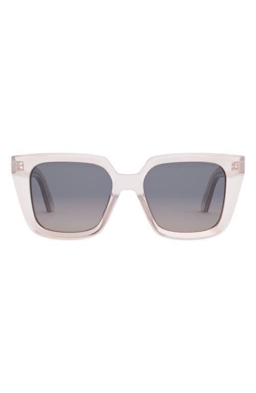 DiorMidnight S1I 53mm Polarized Square Sunglasses Product Image