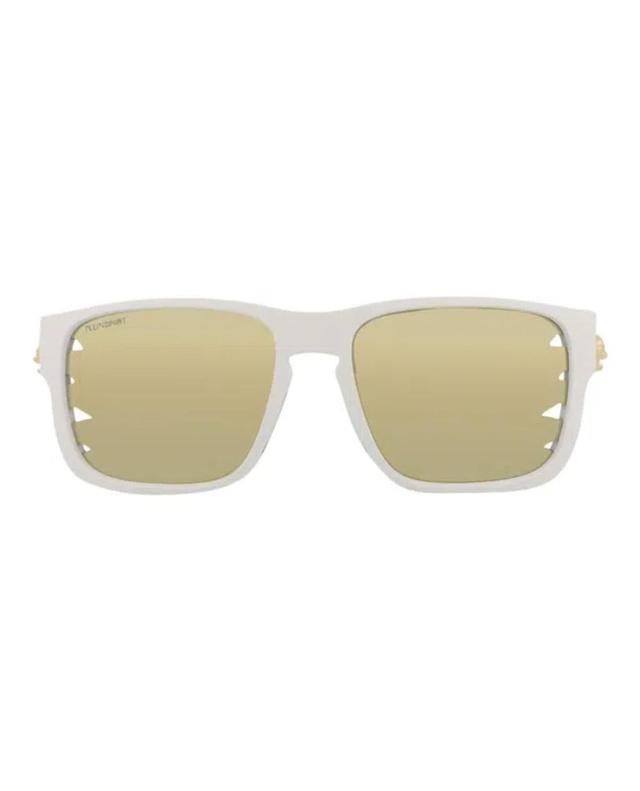 Square-frame Injection Sunglasses In Yellow Product Image