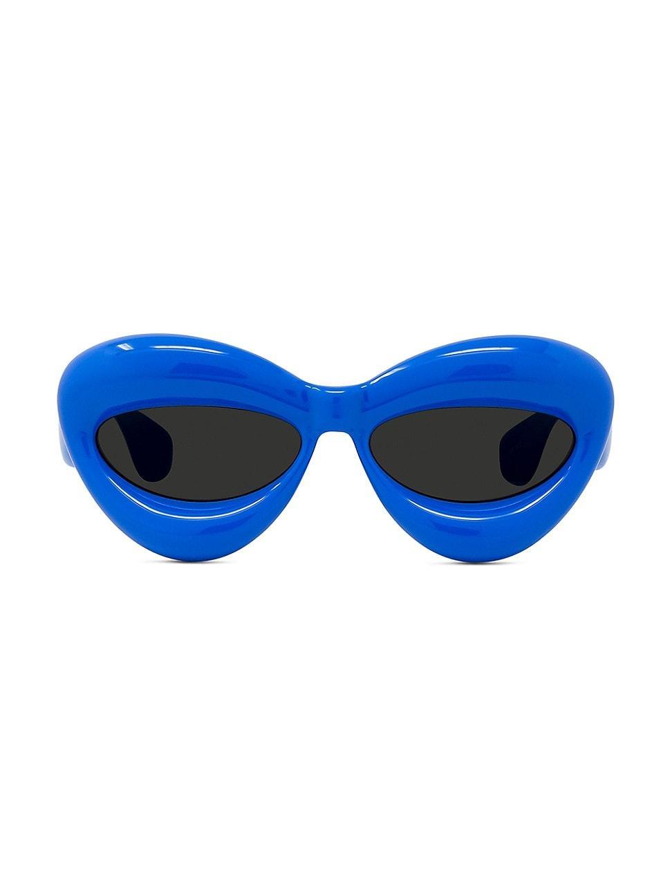 Mens 55MM Inflated Cat-Eye Sunglasses Product Image