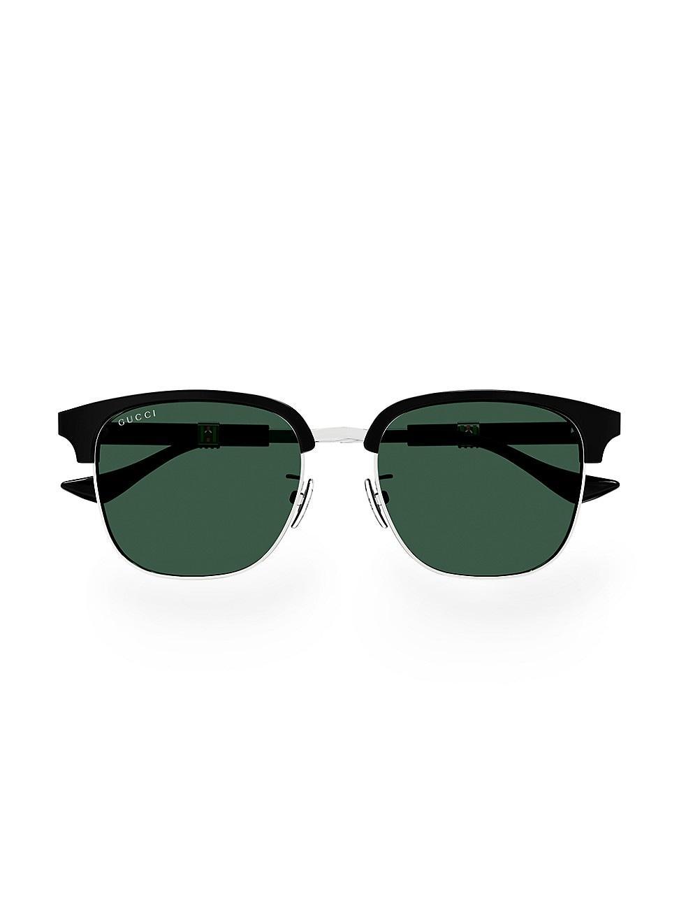 Mens Metal and Acetate Square Sunglasses Product Image