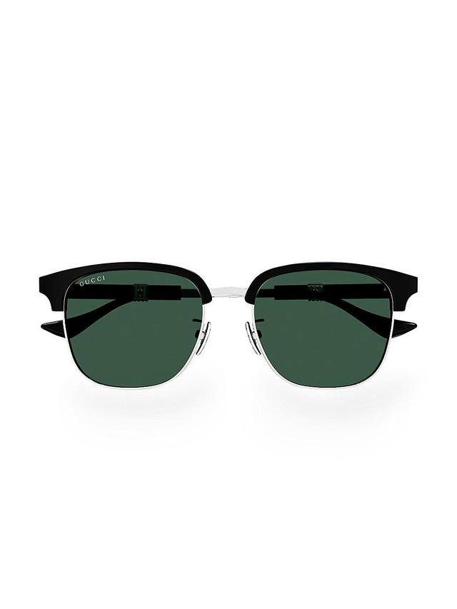 Men's Metal and Acetate Square Sunglasses Product Image