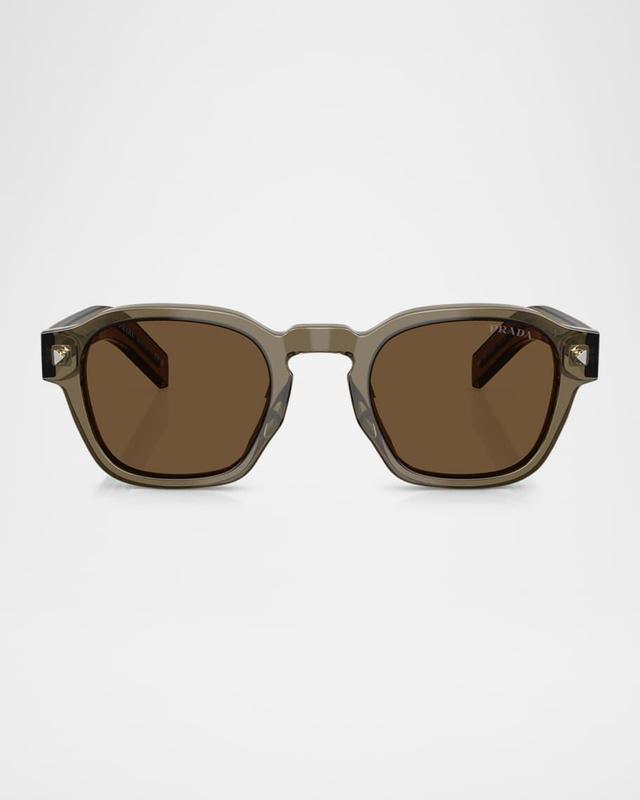 Men's Acetate Round Sunglasses Product Image