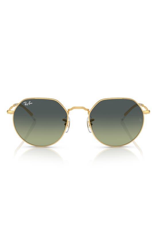 RAY BAN Jack Round Sunglasses In Gold Flash Product Image